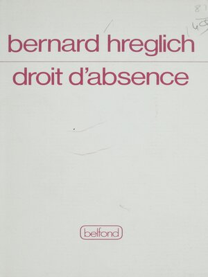 cover image of Droit d'absence